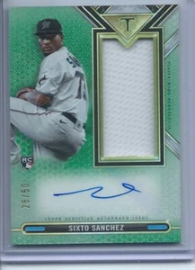 2021 Topps Triple Threads #ASJR-SS Sixto Sanchez Auto #/50 - Bild 1 von 2
