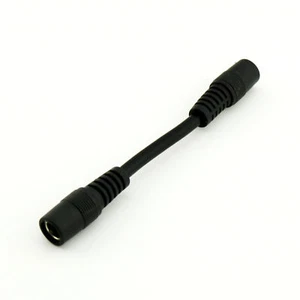 1Pcs Short DC Power 5.5mm x 2.1mm Female To Female CCTV Adapter Cable/Cord 10cm - Picture 1 of 5
