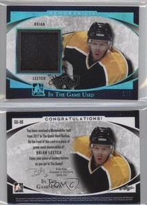 2017 Leaf ITG Used Memorabilia Blue /3 Brian Leetch #GU-08 HOF