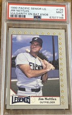 1990 Pacific senior League Jim Nettles A-Hole PSA 9