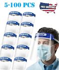 Safety Full Face Shield Reusable Protection Face Eye Cover Cashier Helmet Clear