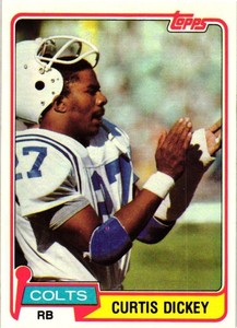 CURTIS DICKEY 1981  Topps Football #446  READ FOR $1 PROMO RULE  B17R2S17P21