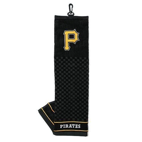 Pittsburgh Pirates Golf Bag Embroidered Towel  - Tri-Fold 16" x 25" Course Club Cover