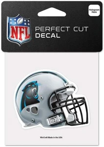 NFL Carolina Panthers Wincraft 4"x 4" Color Perfect Cut Peel Decal NEW! - Picture 1 of 1