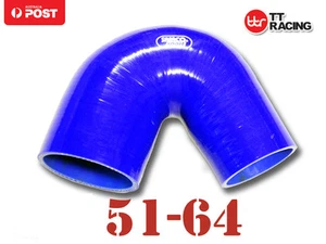 Tubo de manguera de codo reductor de silicona 135 grados 51 mm a 64 mm 2"- 2,5" azul - Imagen 1 de 1