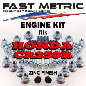 Honda CR 250R Engine Rebuild Bolt Kit | FACTORY style ZINC Fasteners - Foto 1 di 12
