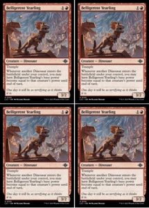 MTG - 4x BELLIGERENT YEARLING - Lost Caverns of Ixalan (U) - Picture 1 of 1