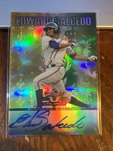 Edward Salcedo 2011 Leaf Valiant Auto RC #VA-ES2 Atlanta Braves NM-MT - Picture 1 of 6