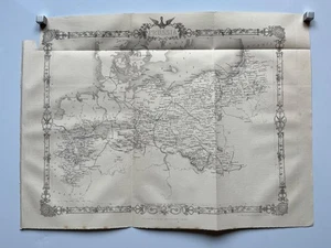 Antiguo mapa de Prusia Rapkin grabado c1860 - Imagen 1 de 9