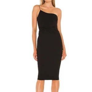 Nookie Lust One Shoulder Midikleid in Schwarz Größe XS - Bild 1 von 9