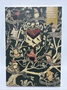 Universal Studios Harry Potter schwarz Familie Wandteppich liniertes Notizbuch neu mit Etikett - Bild 1 von 6