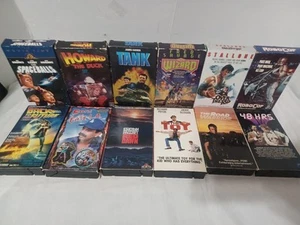 VHS LOT Best Of The 80's The Wizard 1989 TANK (Rare) Robocop Spaceballs 48 hrs - Picture 1 of 9