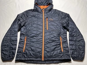 LL Bean PrimaLoft Packaway Hooded Jacket Mens Small Regular Navy Blue 503392 - Picture 1 of 12