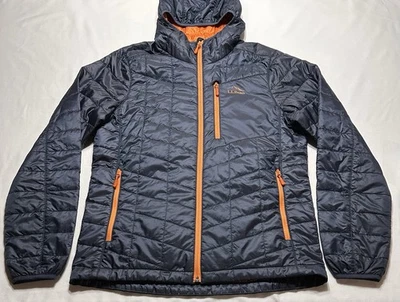LL Bean PrimaLoft Packaway Hooded Jacket Mens Small Regular Navy Blue 503392 - Image 1 of 4