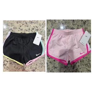 New Nike Girls Dri-Fit Tempo Shorts 3.5”Lined Kids Size 6x New With tags 2 Pair - Picture 1 of 1