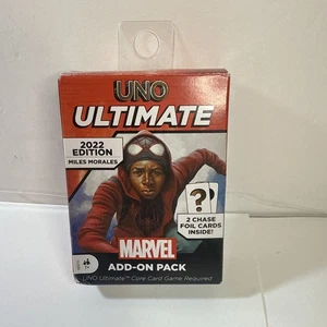 2022 UNO Ultimate Add-On Pack Miles Morales 2 Chase Foil Cards Sealed NEW - Picture 1 of 7