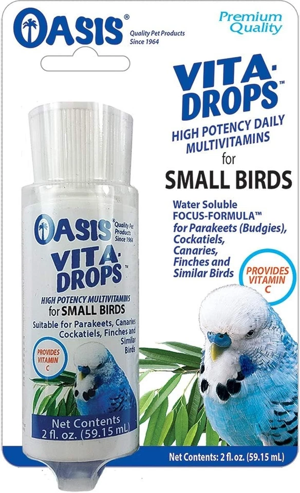 Oasis Vita-drops for Small Birds 2oz High Potency Multivitamins