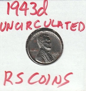 Centavo Lincoln 1943D ~ brillante sin circular ~ monedas RS #71022 / envío gratuito - Imagen 1 de 2