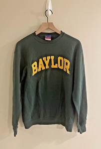 Baylor University Sweatshirt Champion Erwachsene Medium grün Rundhals Vintage - Bild 1 von 7