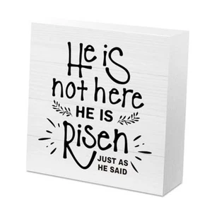 Funny Easter Decorations Easter Sign Decor Easter Jesus Sign Decorations Risen - Picture 1 of 7