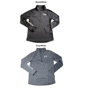 Under Armour Youth Boy's Big Logo 1/2 Zip Long Sleeve Tech Pullover, 1366377 - Picture 1 of 4