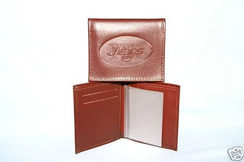 New York NY JETS  Leather BiFold Wallet  NEW  bu fl Cover