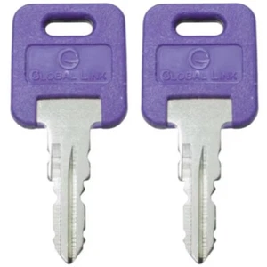 1 Pair (2 keys) Global Link OEM Precut PURPLE Keys RV Trailer Camper Keys G385 - Bild 1 von 1