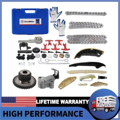 Cadena de distribución y kit de herramientas para Quattro Volkswagen Tiguan CC 2.0T Audi A4 A3 A5 TT Foto 1 de 4