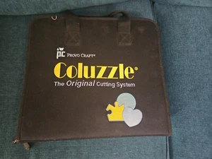 Provo Craft Coluzzle Carry Case Binder w/Stencils, Cutting Templates Lot - Picture 1 of 11