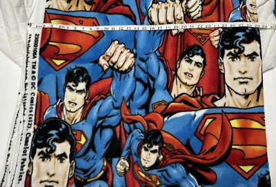 NEW Fleece fabric by the yard - DC Comics Superman - 58” Wide Sold By the Yard - Image 1 of 3