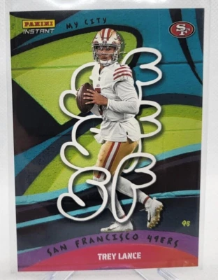 2022 PANINI INSTANT MY CITY #28 NFL TREY LANCE 49ERS 1/1860 - Image 1 of 2