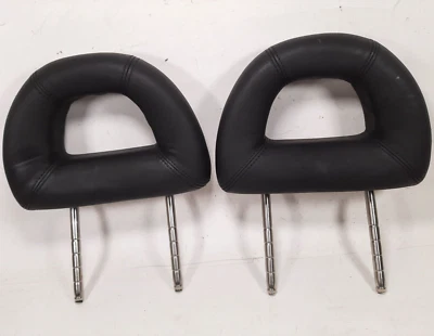 Volkswagen Beetle 2000-2002 asiento trasero reposacabezas par cuero real negro Foto 1 de 4