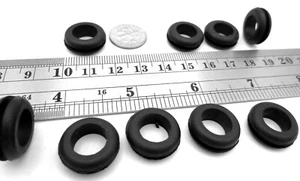 Ojales de goma - para agujero de 1/2", panel de 1/16" de espesor, tiene identificación de 3/8" - Imagen 1 de 12