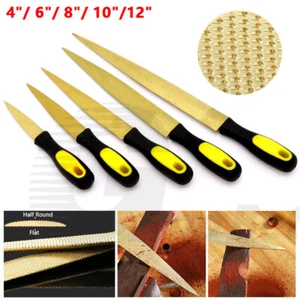 "Herramienta para carpinteros de doble cara plana lima de raspa de madera dorada 4/6/8/10/12" - Imagen 1 de 20