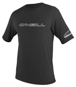 O'NEILL MENS RASH VEST T SHIRT.SKINS BLACK UPF50+ SUN PROTECTION GUARD TOP S25 - Picture 1 of 5