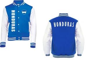 Honduras College Jacke Sweat Trikot Stil  Fahne Wappen Blau SP/A - Picture 1 of 1
