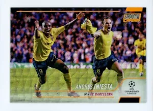2021-22 Andres Iniesta Topps Stadium Club Chrome Orange Wave Refractor 11/25 - Picture 1 of 3