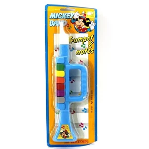 Vintage Disney Band Bontempi Children's 8-Note Plastic Trumpet - NEW/SEALED - Picture 1 of 7