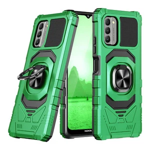 For Nokia G100 C300 5G Case Armor Ring Magnetic Support Stand +Tempered Glass - Picture 1 of 41