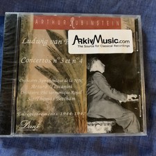 Arthur Rubinstein/Toscanini/Beecham BEETHOVEN Concertos No.4 & 5 Dante CD SEALED