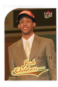 2004-05 Ultra Gold Medallion Josh Childress #181 Lucky 13 Rookie Card Hawks - NM - Bild 1 von 2