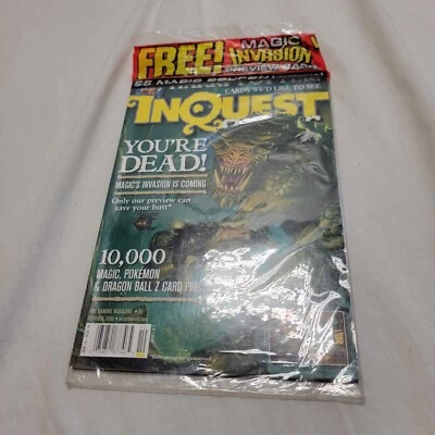 INQUEST GAMER Oct 2000 #66 Factory Sealed w Magic the Gathering Card - Image 1 of 4