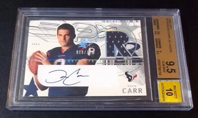(#010/250) 9.5 10 Autograph Rc Jersey David Carr Auto 2002 SPX 178 Rookie Signed - Image 1 of 3