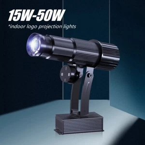 15W-50W Indoor Logo Gobo Projector Lamp with Customizable Patterns Cafe Ballroom - Picture 1 of 20