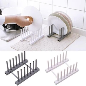 Kitchen Storage Pot Lid Rack Plate Organizer Dishes Holder Pan Draining SALE - Picture 1 of 11