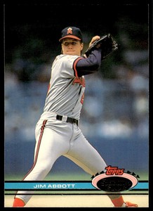 1991 Stadium Club Jim Abbott California Angels #124