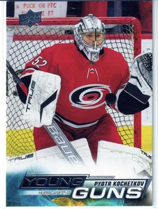 2022-23 Upper Deck Series 1 Pyotr Kochetkov Young Guns Card #224 Hurricanes