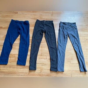 Girl size 7/8 Kids Leggings Set - Blue, Black, and Gray Justice Wonder Nation - Picture 1 of 12