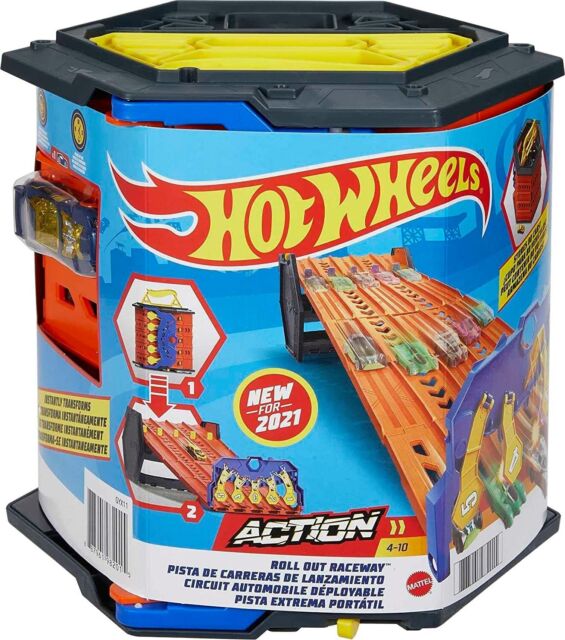 Conjunto e Pista - Hot Wheels City - Lava Rápido Mega Torre - Mattel