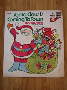 VINTAGE SANTA CLAUS IS COMING TO TOWN MR PICKWICK 45 RPM EXTENDED PLAY - Picture 1 of 2
